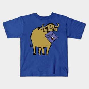 Gold Ox with Birthday Greetings Kids T-Shirt